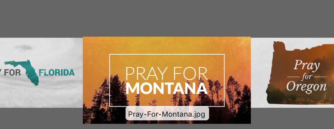 PRAY FOR Graphics: Oregon and Montana